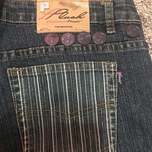 Platinum Plush pink and denim jeans